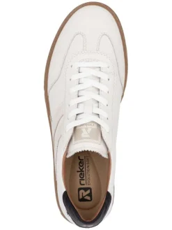 rieker Sneakers^Leder-Sneakers in Weiß/ Schwarz