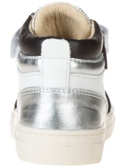 Primigi Sneakers^Leder-Sneakers in Weiß/ Schwarz/ Silber