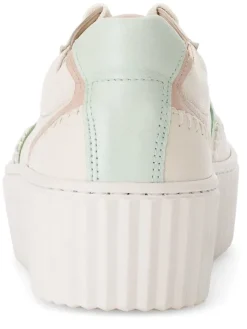 Gabor Sneakers^Leder-Sneakers in Weiß/ Türkis/ Rosa