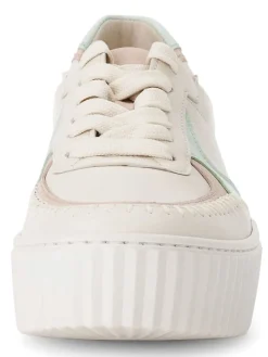 Gabor Sneakers^Leder-Sneakers in Weiß/ Türkis/ Rosa