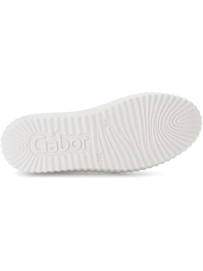 Gabor Sneakers^Leder-Sneakers in Weiß/ Türkis/ Rosa