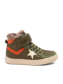 Leder-Sneakers "Isak" in Khaki>bisgaard Best