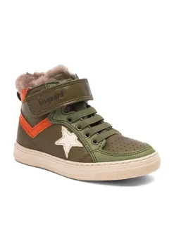 Leder-Sneakers "Isak" in Khaki>bisgaard Best
