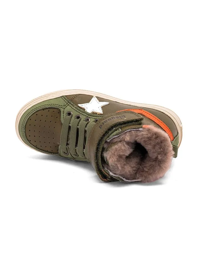 Leder-Sneakers "Isak" in Khaki>bisgaard Best