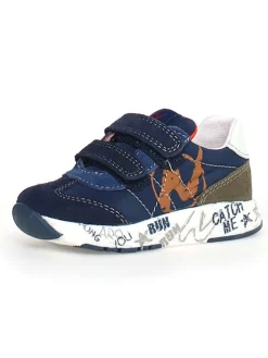 Naturino Sneakers^Leder-Sneakers "Jesko" in Dunkelblau/ Blau