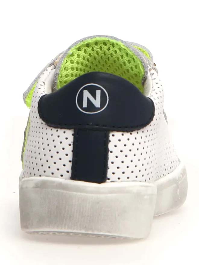 Naturino Sneakers|Sneakers·Sneakers Low^Leder-Sneakers "Korey" in Weiß/ Grün