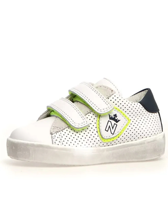 Naturino Sneakers|Sneakers·Sneakers Low^Leder-Sneakers "Korey" in Weiß/ Grün