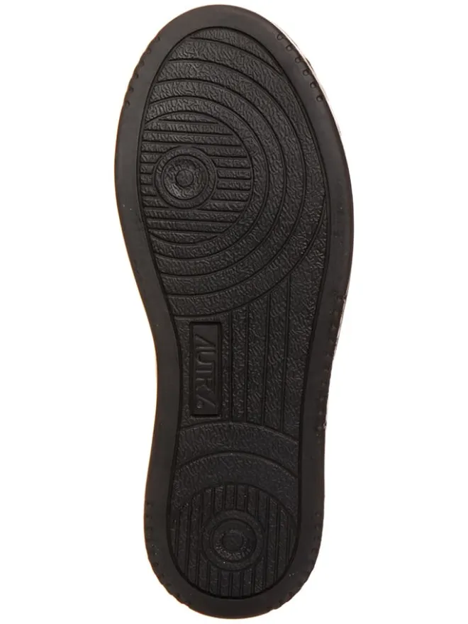 Leder-Sneakers "Medalist" in Weiß/ Schwarz>AUTRY Clearance