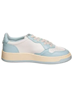 AUTRY Sneakers^Leder-Sneakers "Medalist" in Weiß/ Hellblau