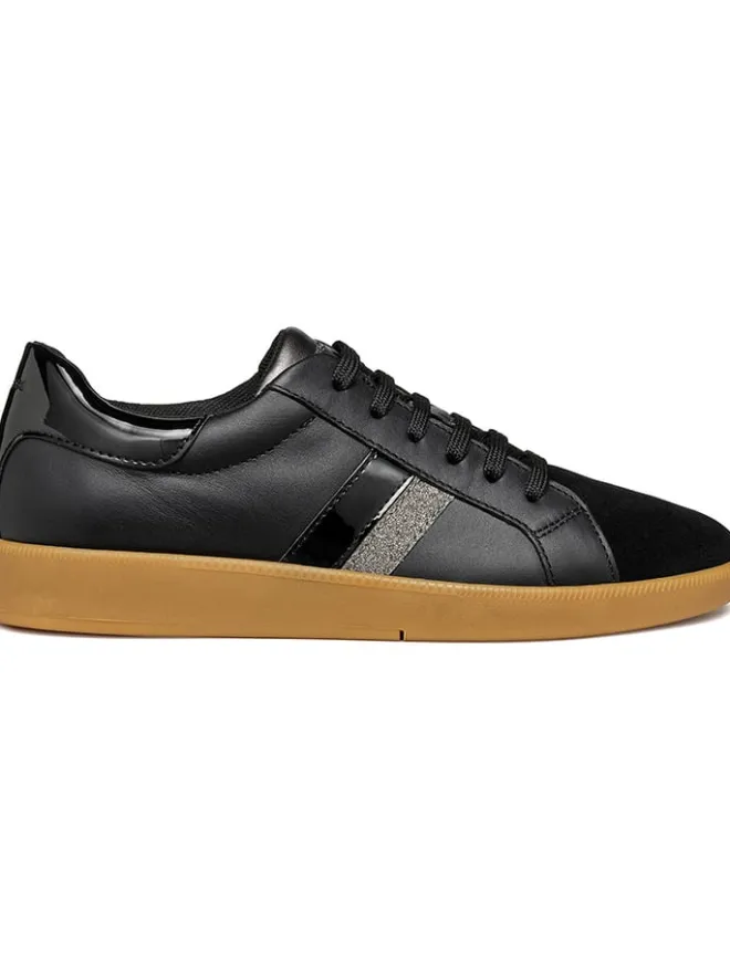 Leder-Sneakers "Meleda" in Schwarz>Geox