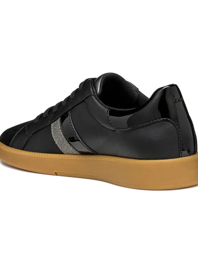 Leder-Sneakers "Meleda" in Schwarz>Geox