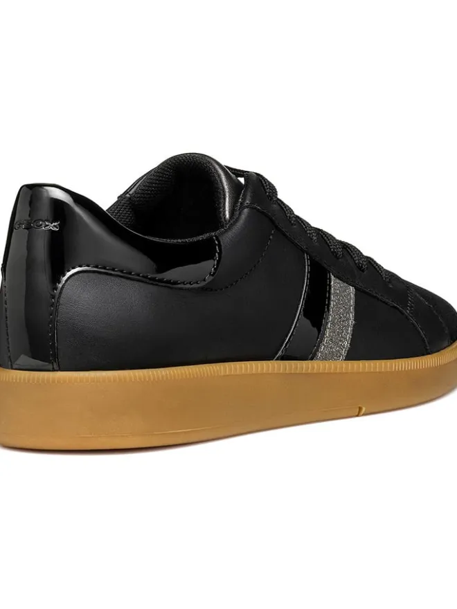 Leder-Sneakers "Meleda" in Schwarz>Geox