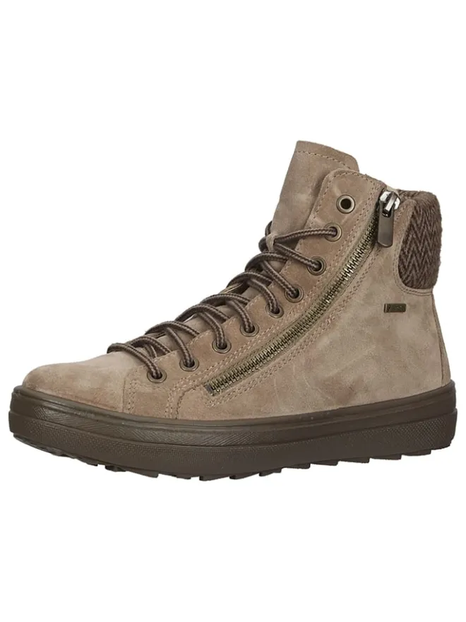 Legero Stiefeletten^Leder-Sneakers "Mira" in Beige