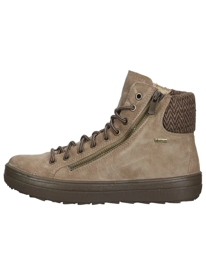 Legero Stiefeletten^Leder-Sneakers "Mira" in Beige