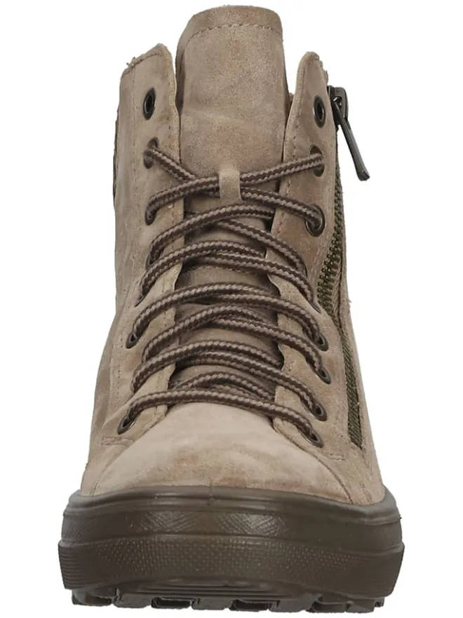 Legero Stiefeletten^Leder-Sneakers "Mira" in Beige