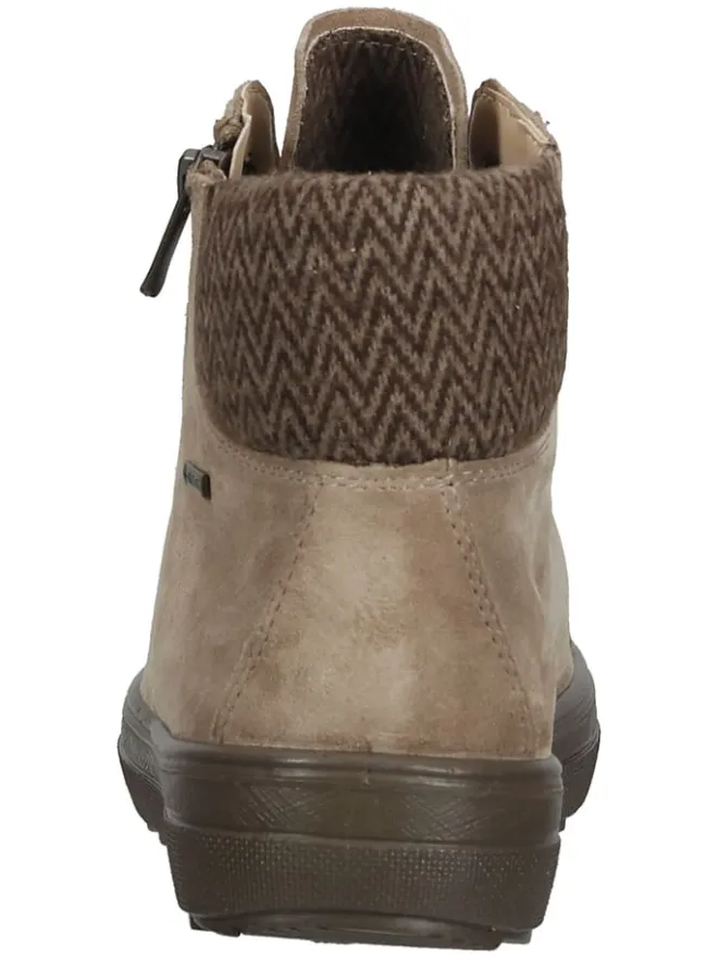 Legero Stiefeletten^Leder-Sneakers "Mira" in Beige
