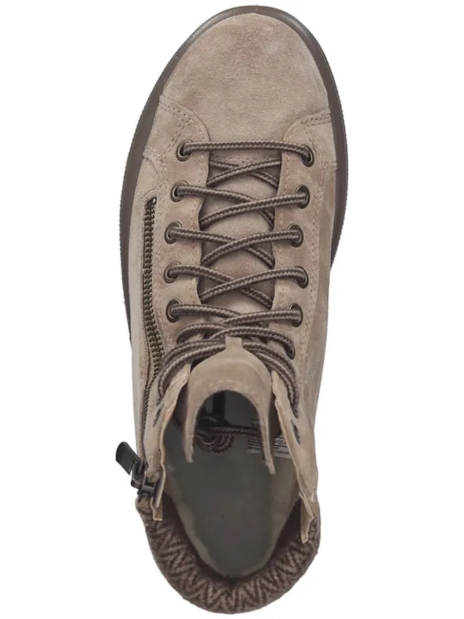Legero Stiefeletten^Leder-Sneakers "Mira" in Beige