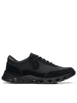 Clarks Sneakers^Leder-Sneakers "Nature X One" in Schwarz