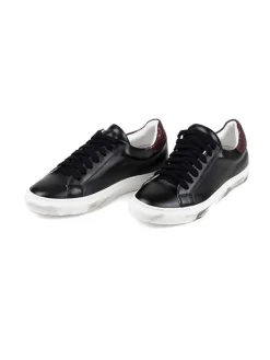 Leder-Sneakers "Orena" in Schwarz/ Lila>Anna Morellini New
