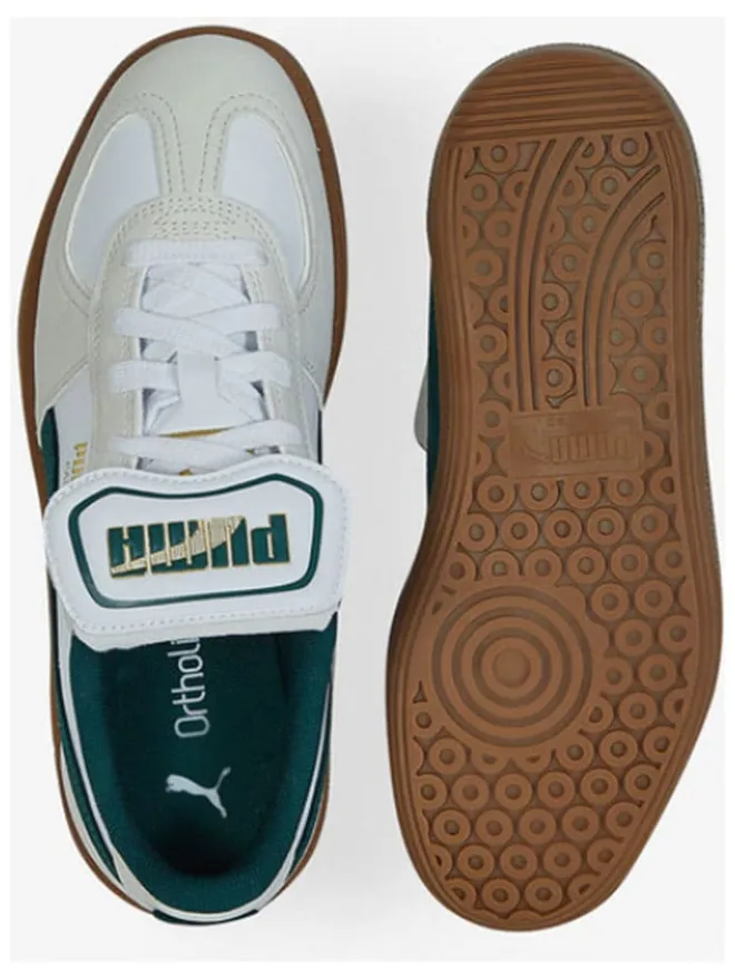 Puma Sneakers·Sneakers Low^Leder-Sneakers "Palermo Premium" in Grün/ Beige