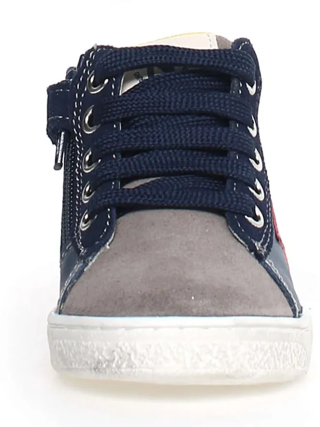 Leder-Sneakers "Pinn" in Dunkelblau>Naturino New
