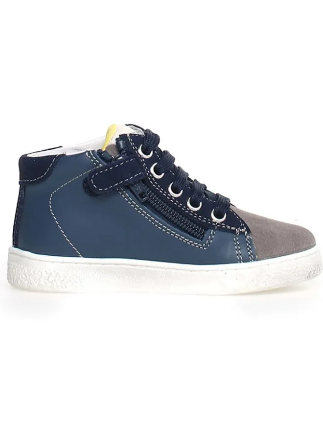 Leder-Sneakers "Pinn" in Dunkelblau>Naturino Clearance