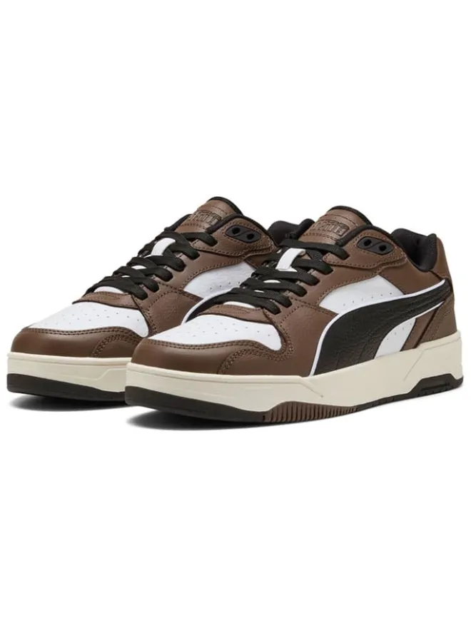 Leder-Sneakers "RBD Break" in Weiß/ Braun>Puma New
