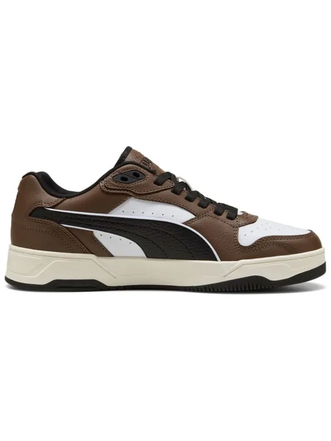 Leder-Sneakers "RBD Break" in Weiß/ Braun>Puma New