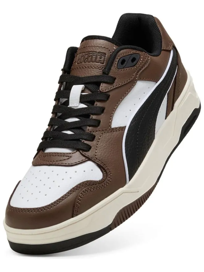 Leder-Sneakers "RBD Break" in Weiß/ Braun>Puma New