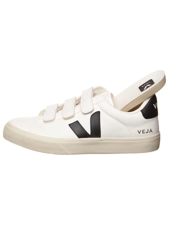 Veja Sneakers^Leder-Sneakers "Recife" in Weiß/ Schwarz