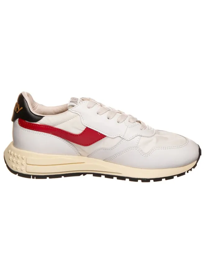 AUTRY Sneakers^Leder-Sneakers "Relwind" in Weiß/ Rot