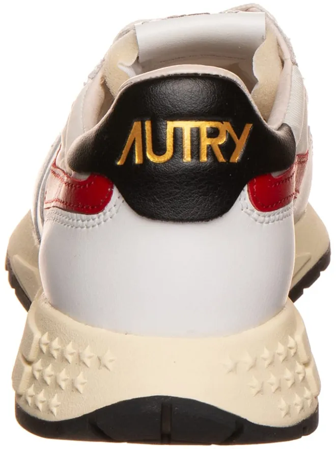 AUTRY Sneakers^Leder-Sneakers "Relwind" in Weiß/ Rot