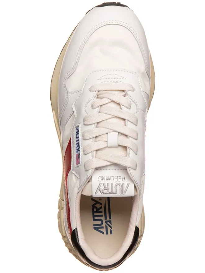AUTRY Sneakers^Leder-Sneakers "Relwind" in Weiß/ Rot