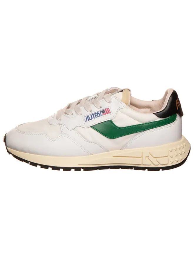 AUTRY Sneakers^Leder-Sneakers "Relwind" in Weiß/ Grün