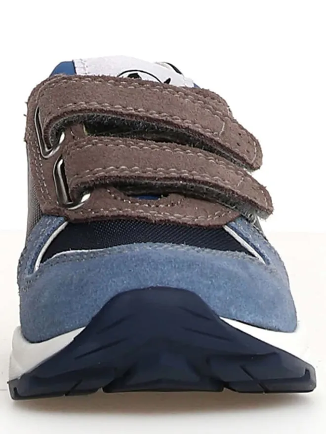 Naturino Sneakers^Leder-Sneakers "Roy" in Blau/ Gelb/ Hellbraun