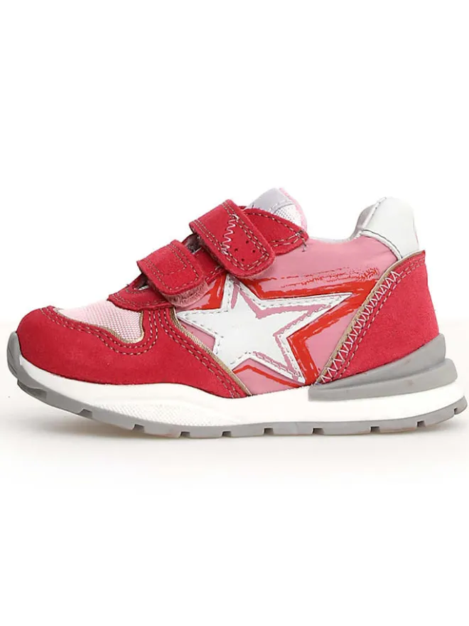 Naturino Sneakers·Sneakers Low|Sneakers^Leder-Sneakers "Roy" in Rot/ Rosa/ Weiß
