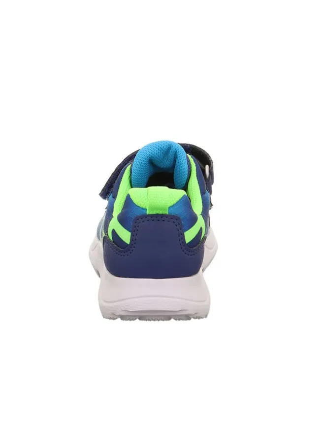superfit Sneakers·Sneakers Low^Leder-Sneakers "Rush" in Grün/ Hellblau/ Dunkelblau