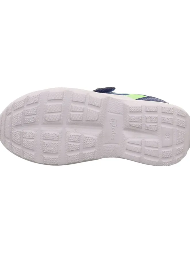 superfit Sneakers·Sneakers Low^Leder-Sneakers "Rush" in Grün/ Hellblau/ Dunkelblau