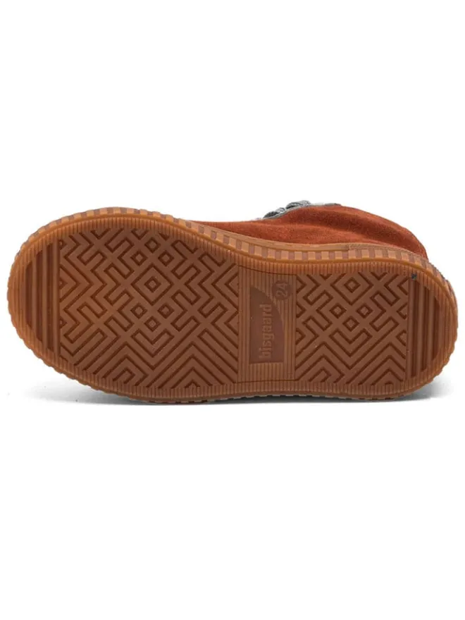 bisgaard Sneakers·Sneakers High^Leder-Sneakers "Ryan" in Hellbraun/ Grau