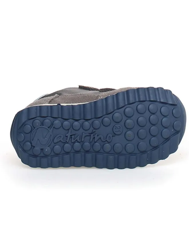 Leder-Sneakers "Sammy 2" in Blau/ Grau>Naturino