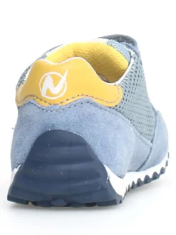 Leder-Sneakers "Sammy 2" in Hellblau/ Gelb>Naturino