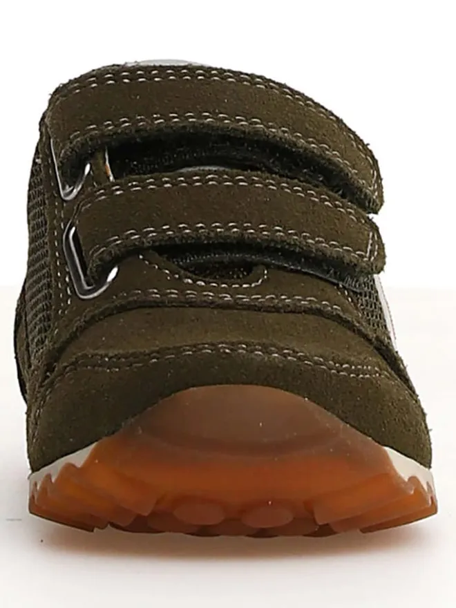 Leder-Sneakers "Sammy 2" in Khaki/ Orange>Naturino New
