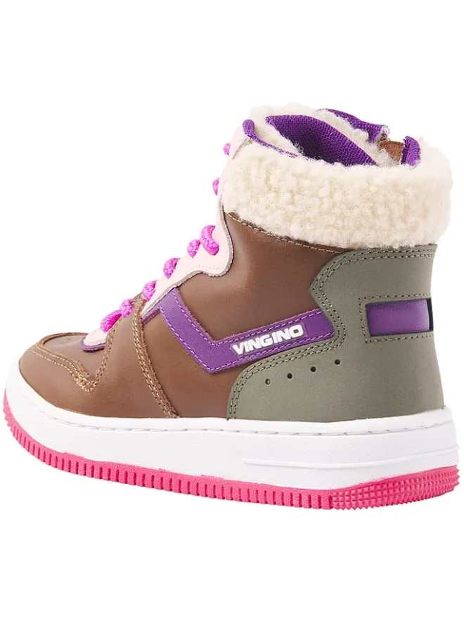 Leder-Sneakers "Senne" in Braun/ Bunt>Vingino Online