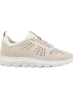 Leder-Sneakers "Spherica" in Beige/ Weiß>Geox Sale