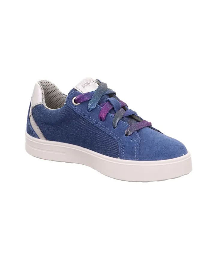 Leder-Sneakers "Stella" in Blau>superfit