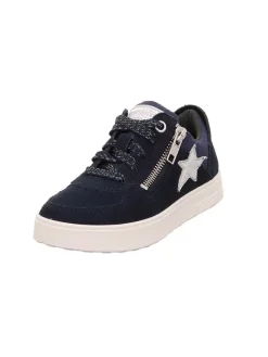 Leder-Sneakers "Stella" in Schwarz/ Dunkelblau>superfit Outlet
