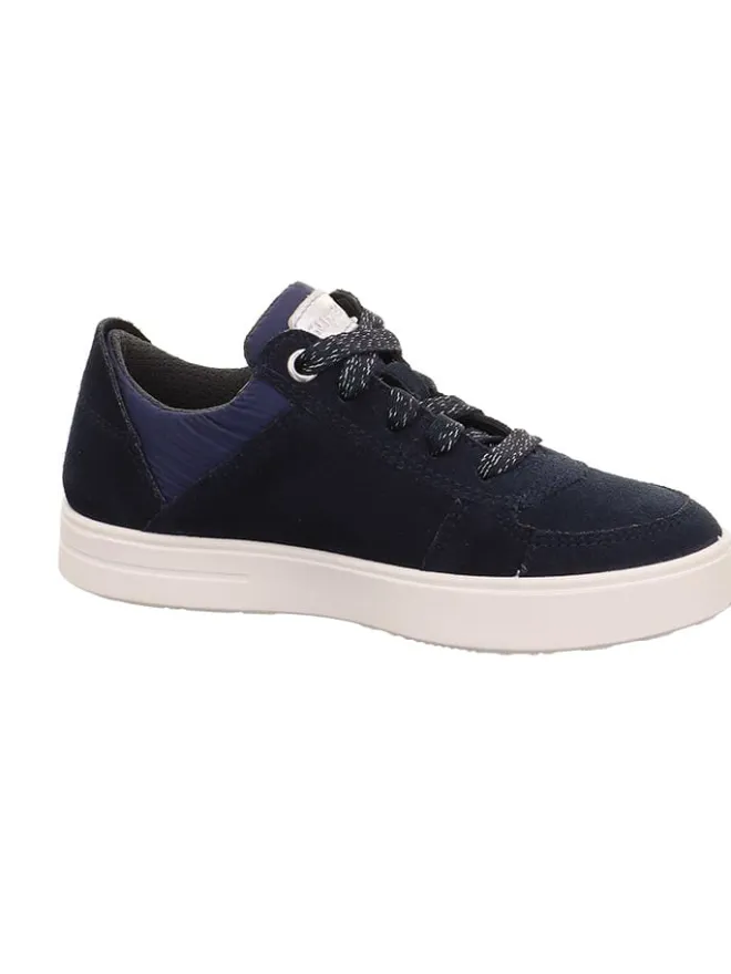Leder-Sneakers "Stella" in Schwarz/ Dunkelblau>superfit Outlet