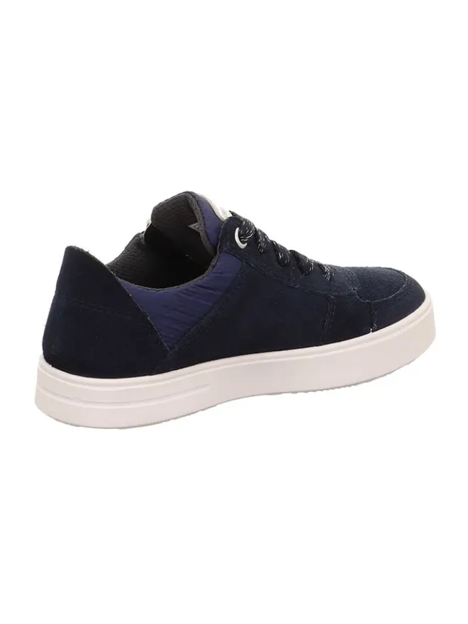Leder-Sneakers "Stella" in Schwarz/ Dunkelblau>superfit Outlet