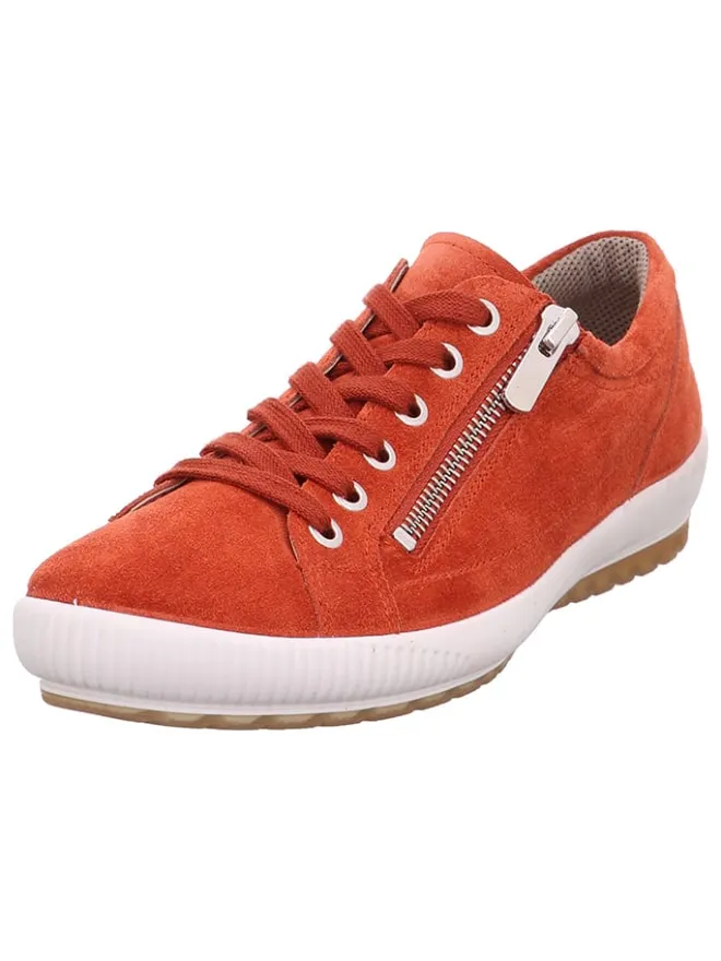 Legero Schnürschuhe^Leder-Sneakers "Tanaro 4.0" in Rot/ Orange