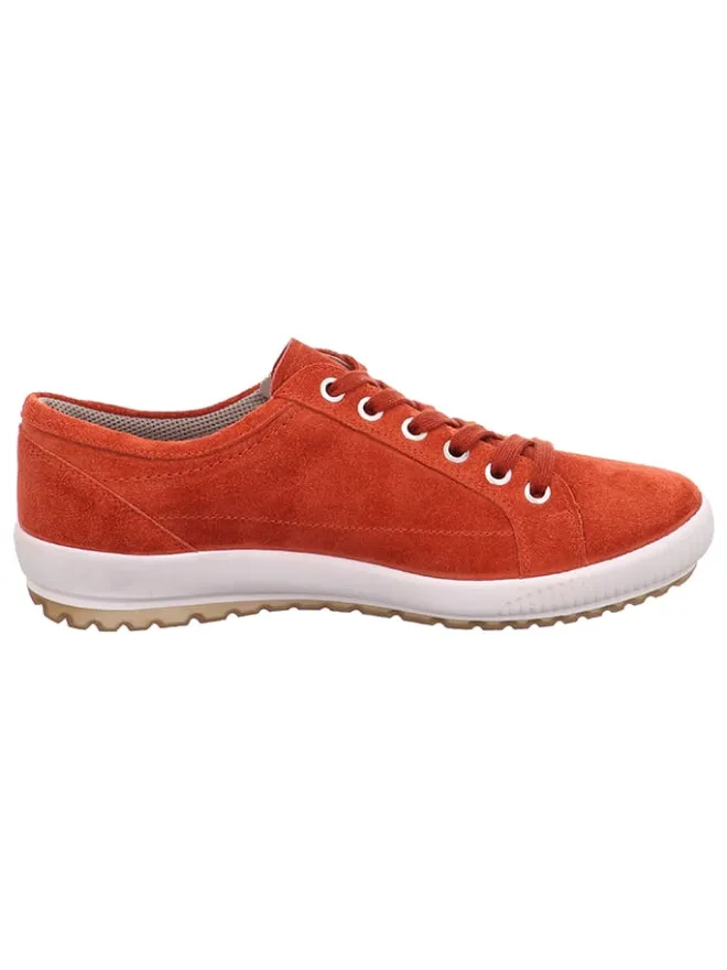 Legero Schnürschuhe^Leder-Sneakers "Tanaro 4.0" in Rot/ Orange